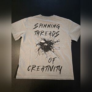 Brand New Elements of Art Tshirt Small Spider Tee Black Ombre